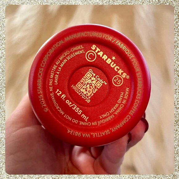 🎄🎀 NWT 2025 Starbucks x MiiR Red Ribbons/Bows 12oz SS Tumbler - Picture 6 of 7